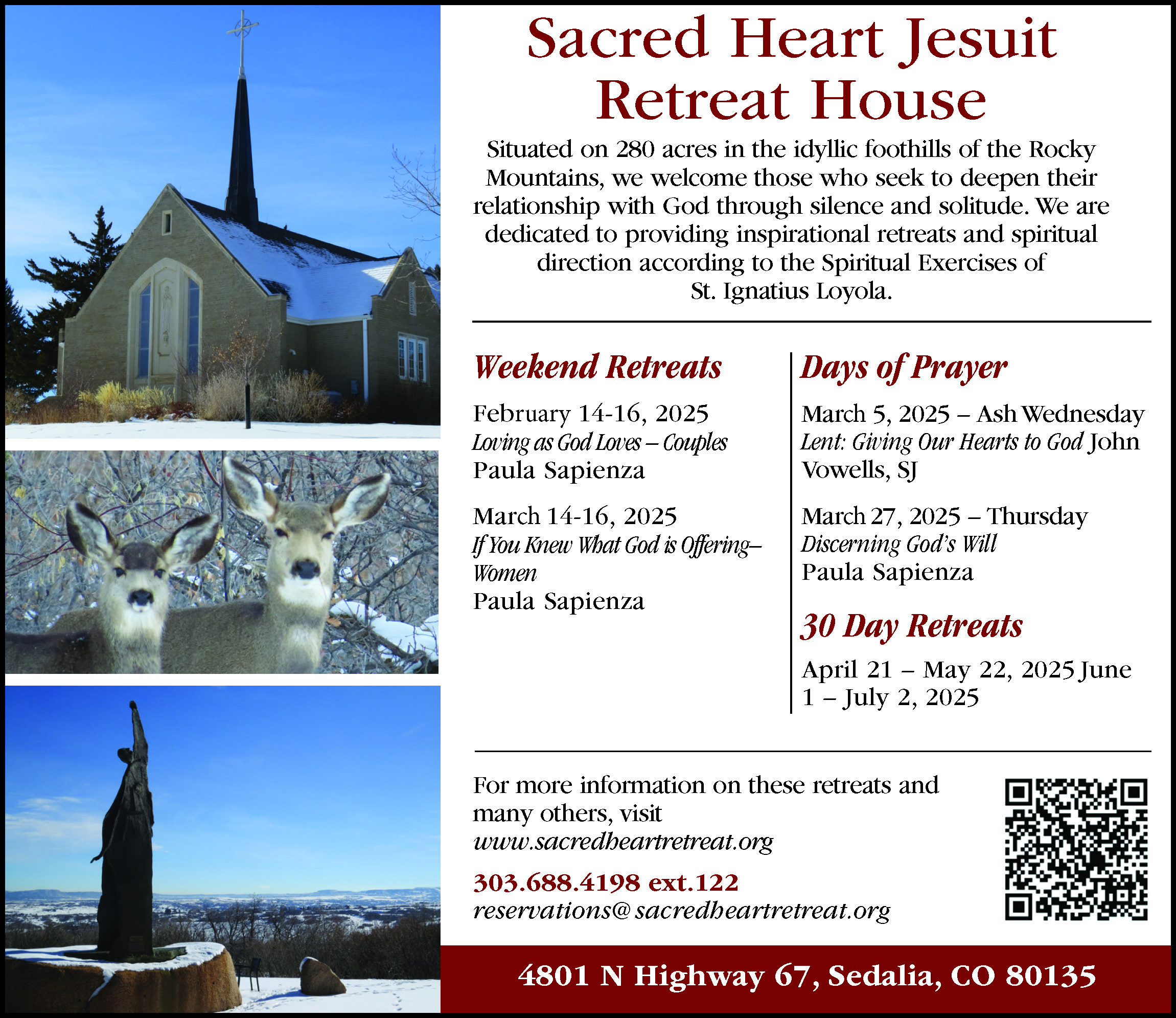 Sacred Heart Jesuit Retreat House Days of Prayer